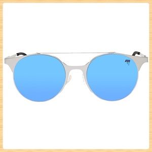 New Melt Round Browbar Sunglasses